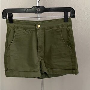 Superdown Olive Shorts